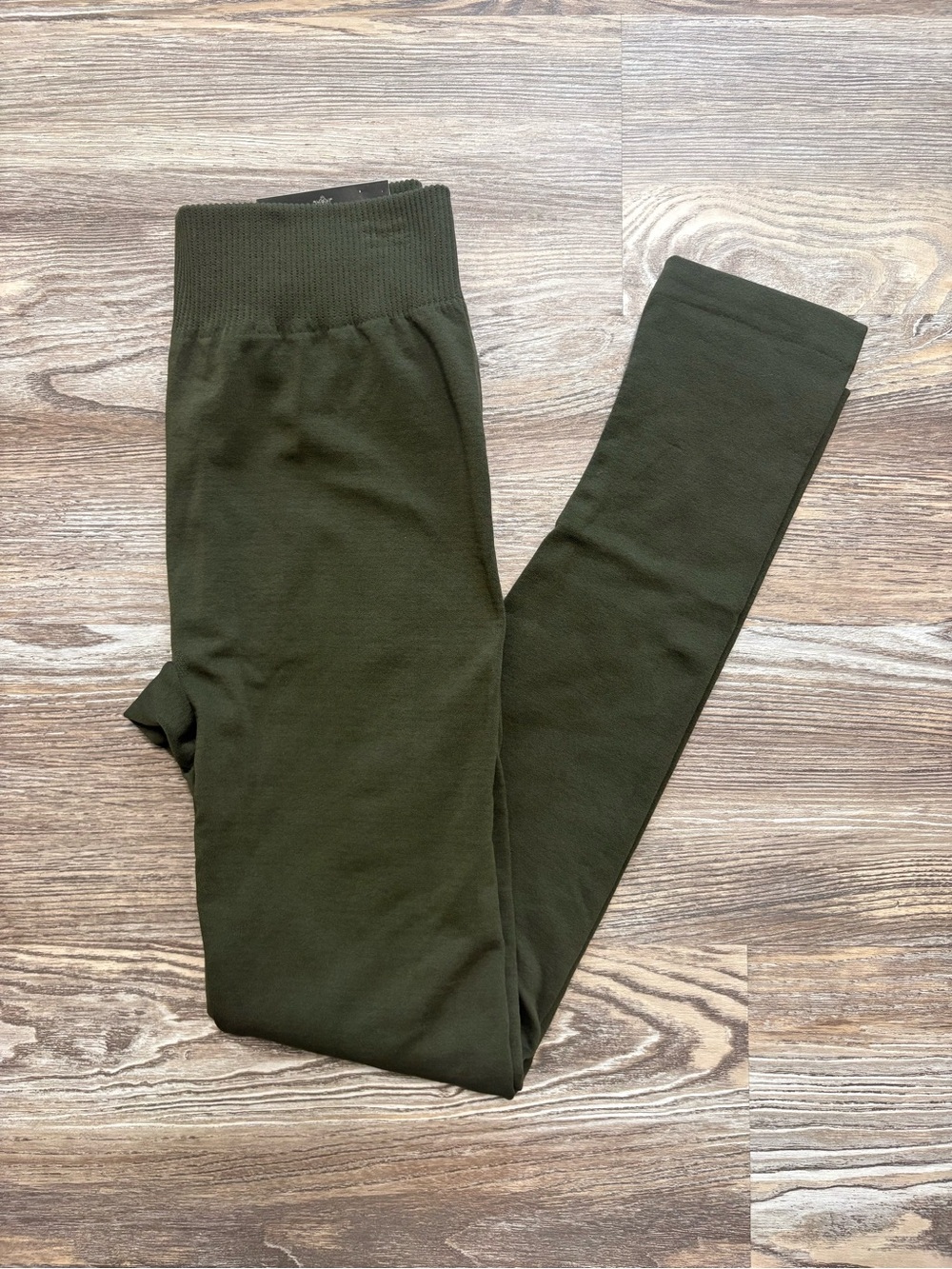 Cotton Candy New York Olive Night Fleece Lined High Waist Leggings L/XL NWT